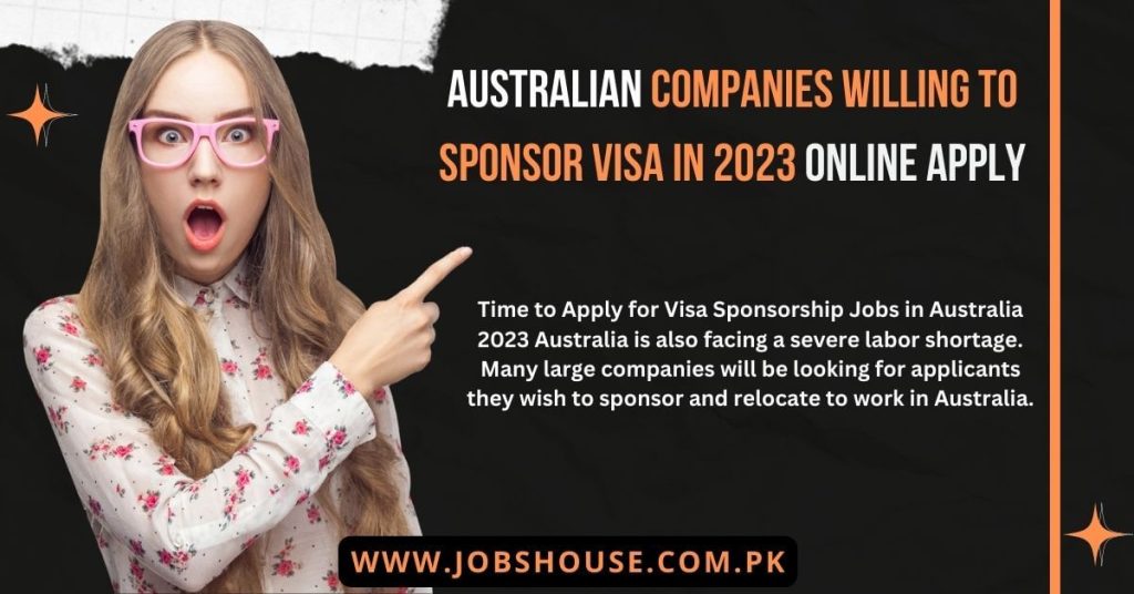 Australian Companies Willing to Sponsor Visa in 2023 Online Apply