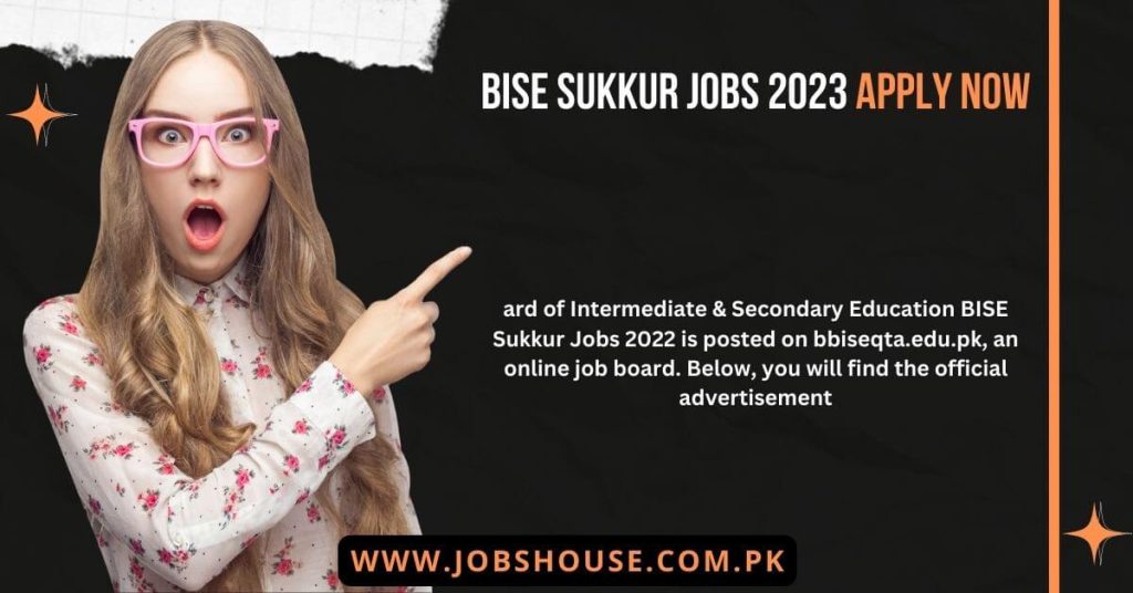 BISE Sukkur Jobs 2023 Apply Now
