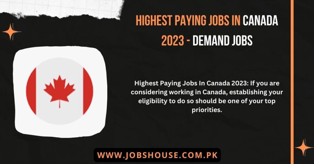 Highest Paying Jobs In Canada 2023 - Demand jobs