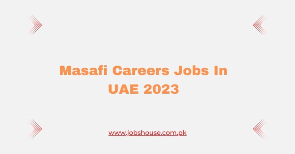 Masafi Careers Jobs In UAE 2023