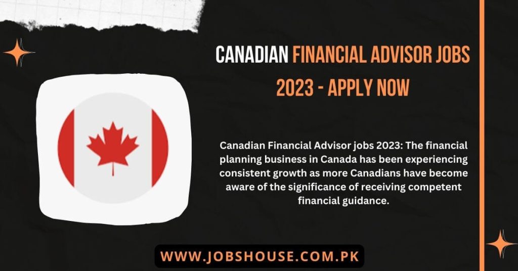 Canadian Financial Advisor jobs 2023