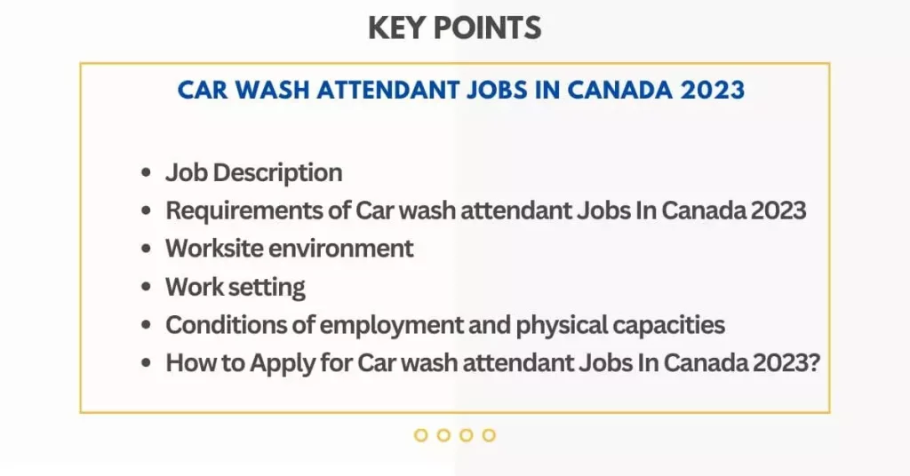 Car wash attendant Jobs In Canada 2023