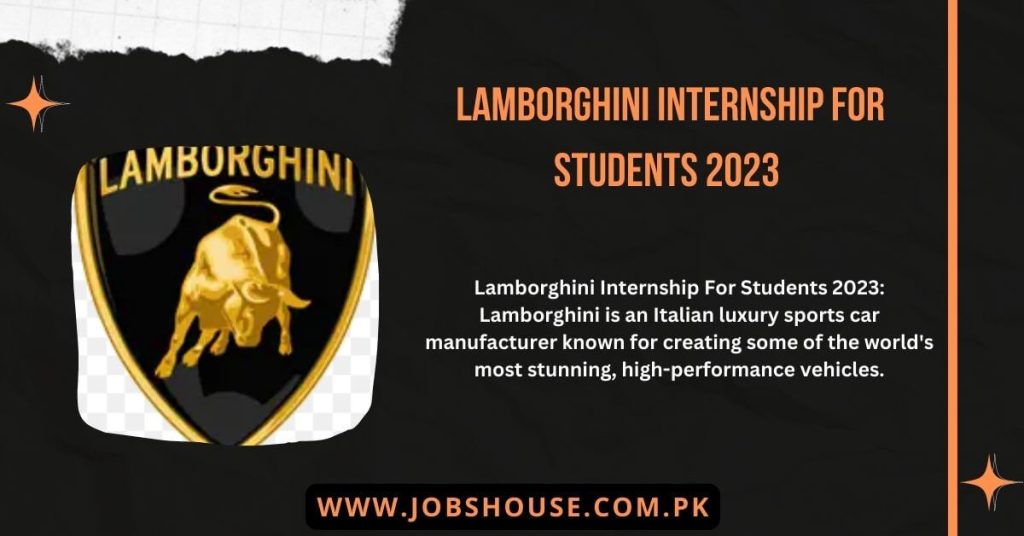 Lamborghini Internship For Students 2023