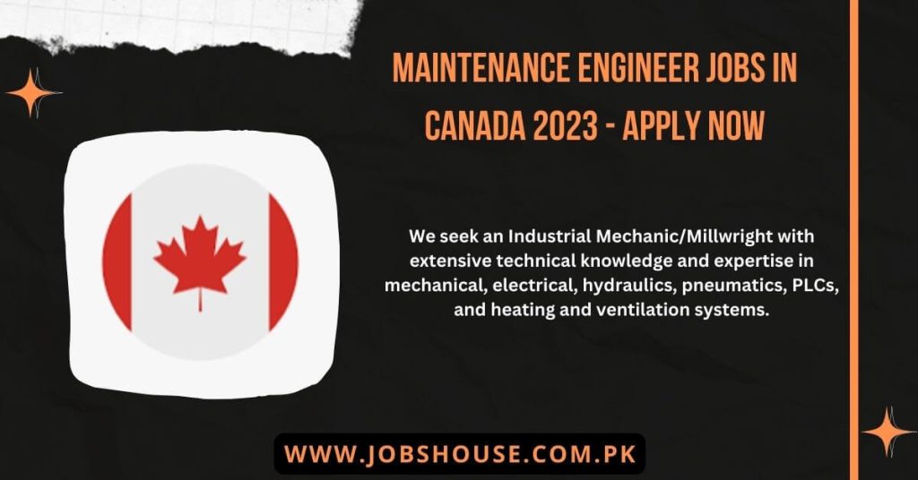 Maintenance Engineer Jobs in Canada 2023
