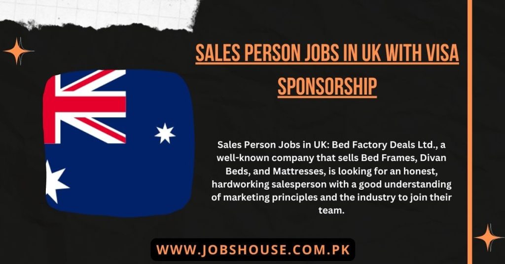 Sales Person Jobs in UK with Visa Sponsorship