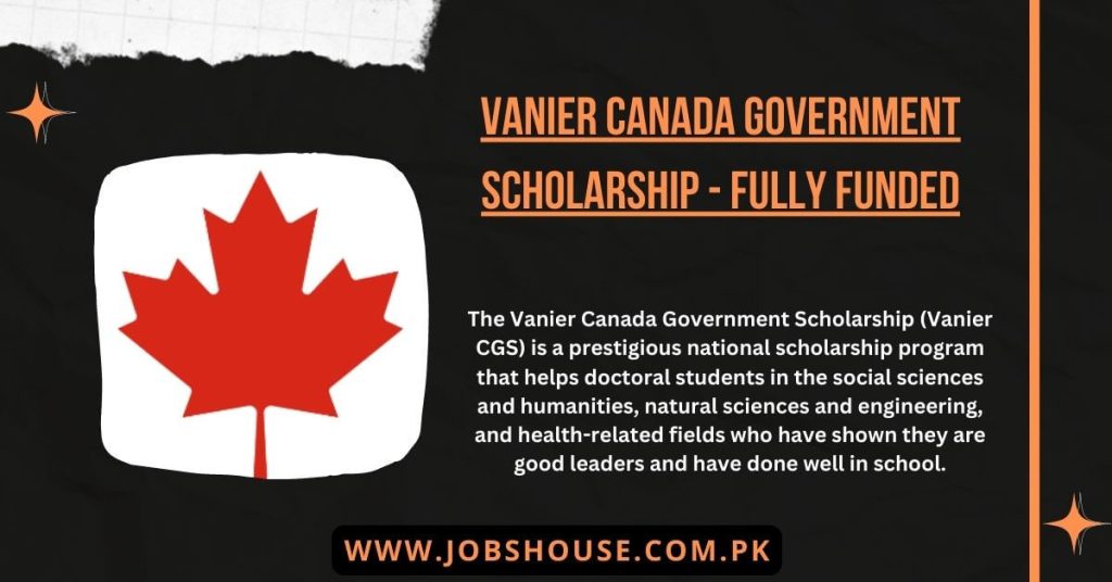 Vanier Canada Government Scholarship - Fully Funded